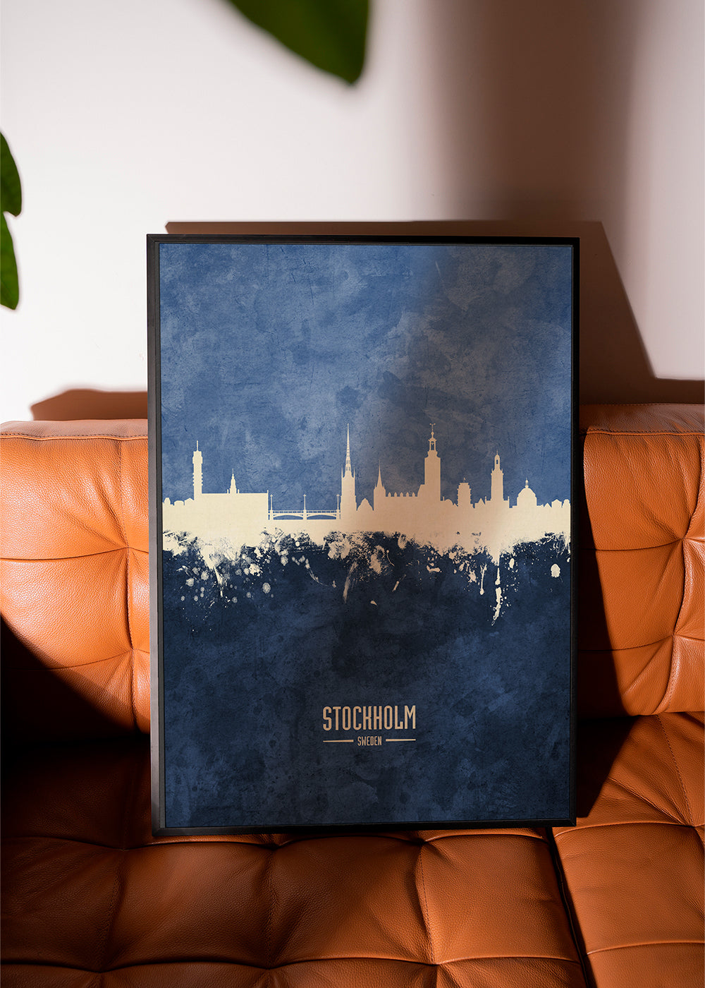 Stockholm Skyline azul