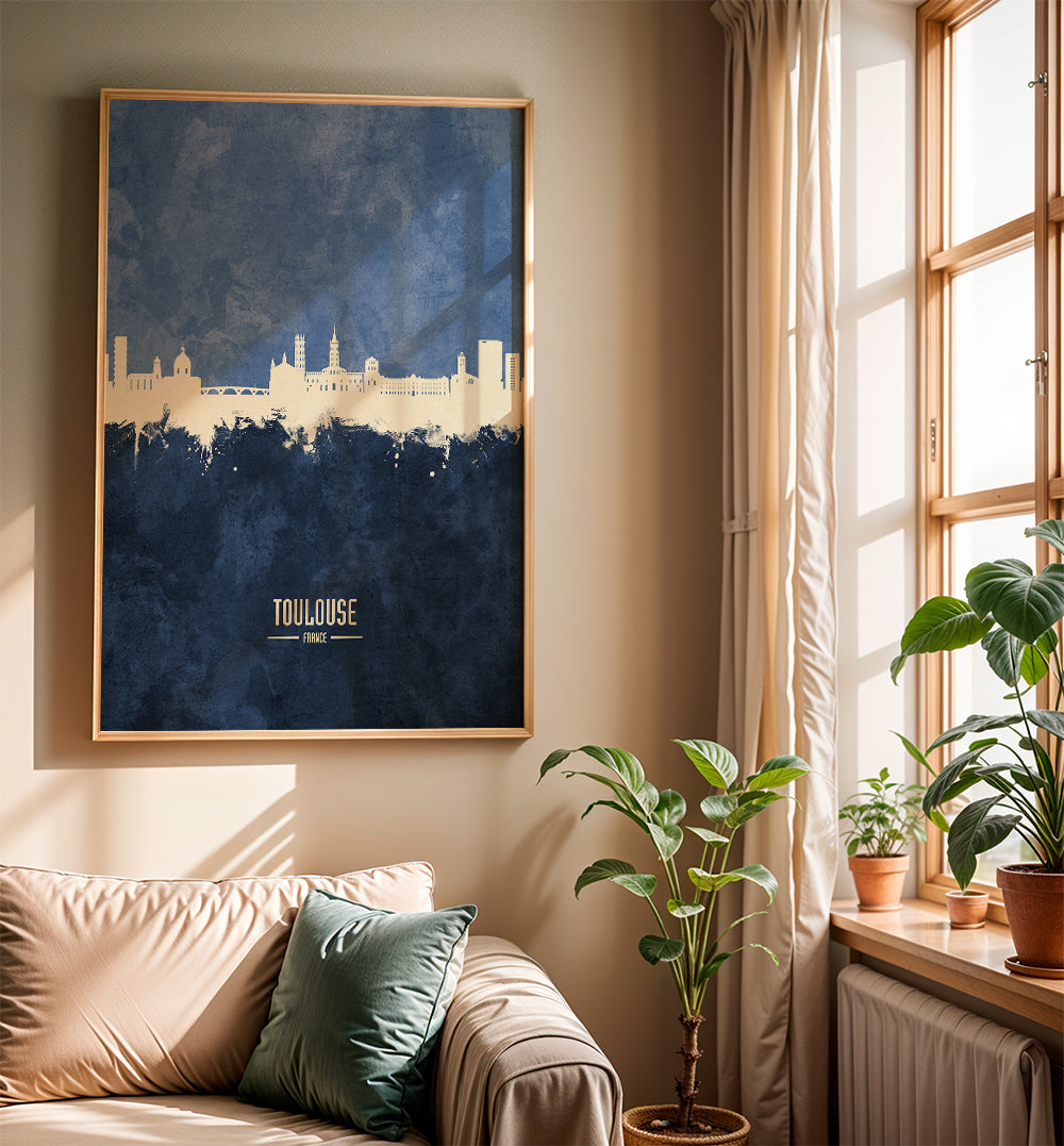 Toulouse Skyline azul