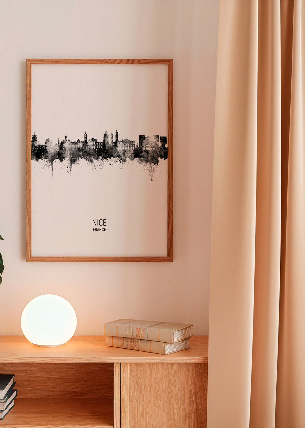 Nice Skyline blanco y negro