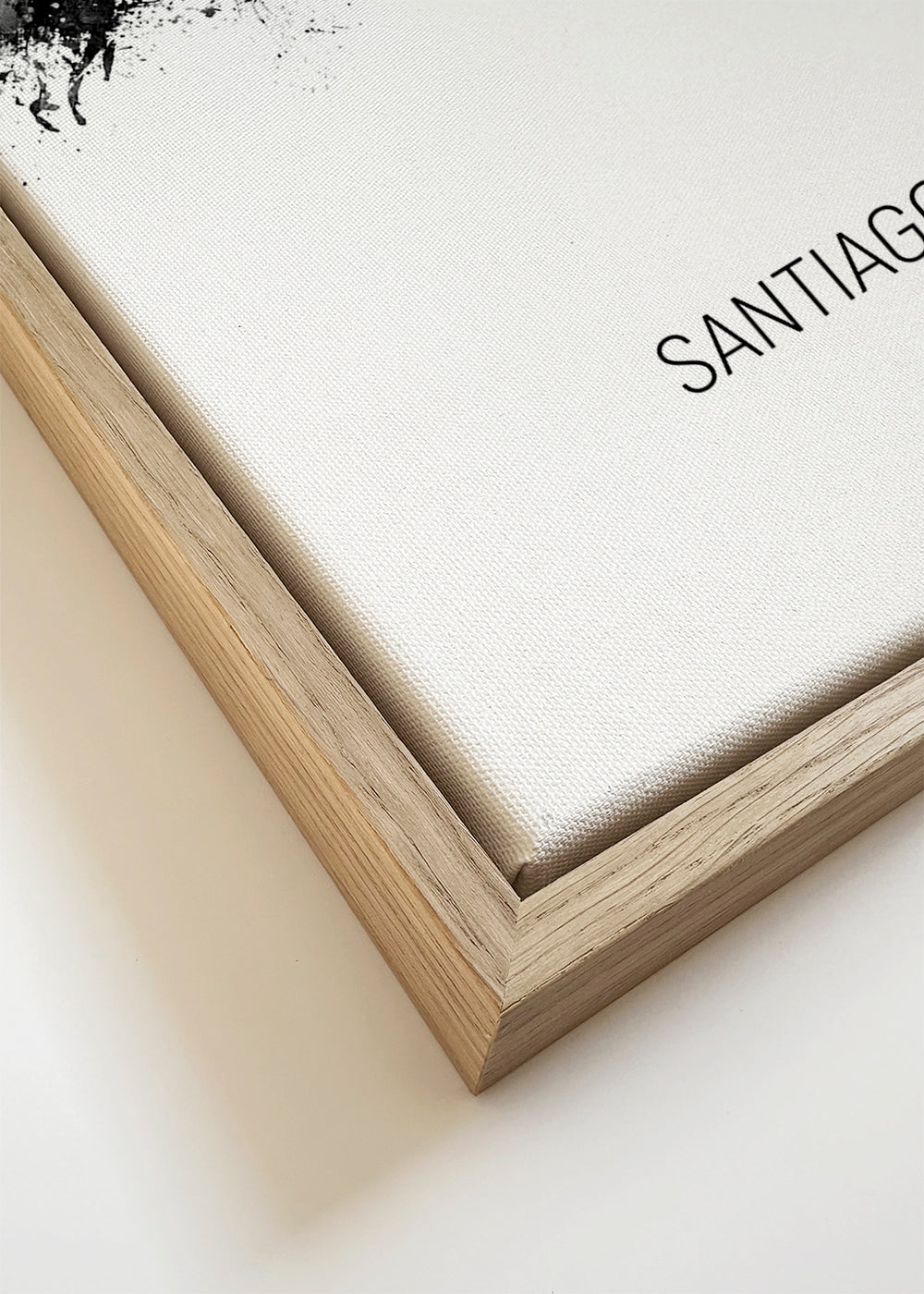 Santiago de Chile Skyline blanco y negro