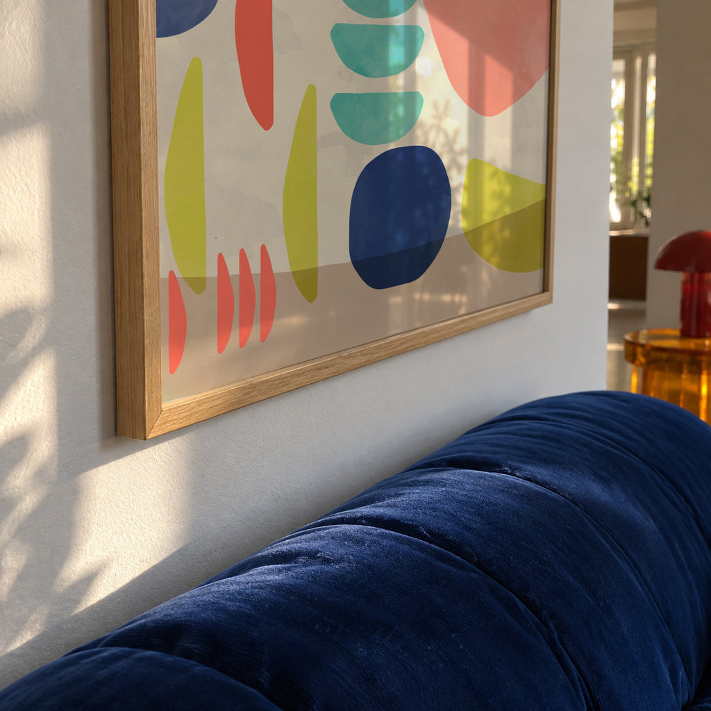 Organic Bold Shapes - Framed poster detail