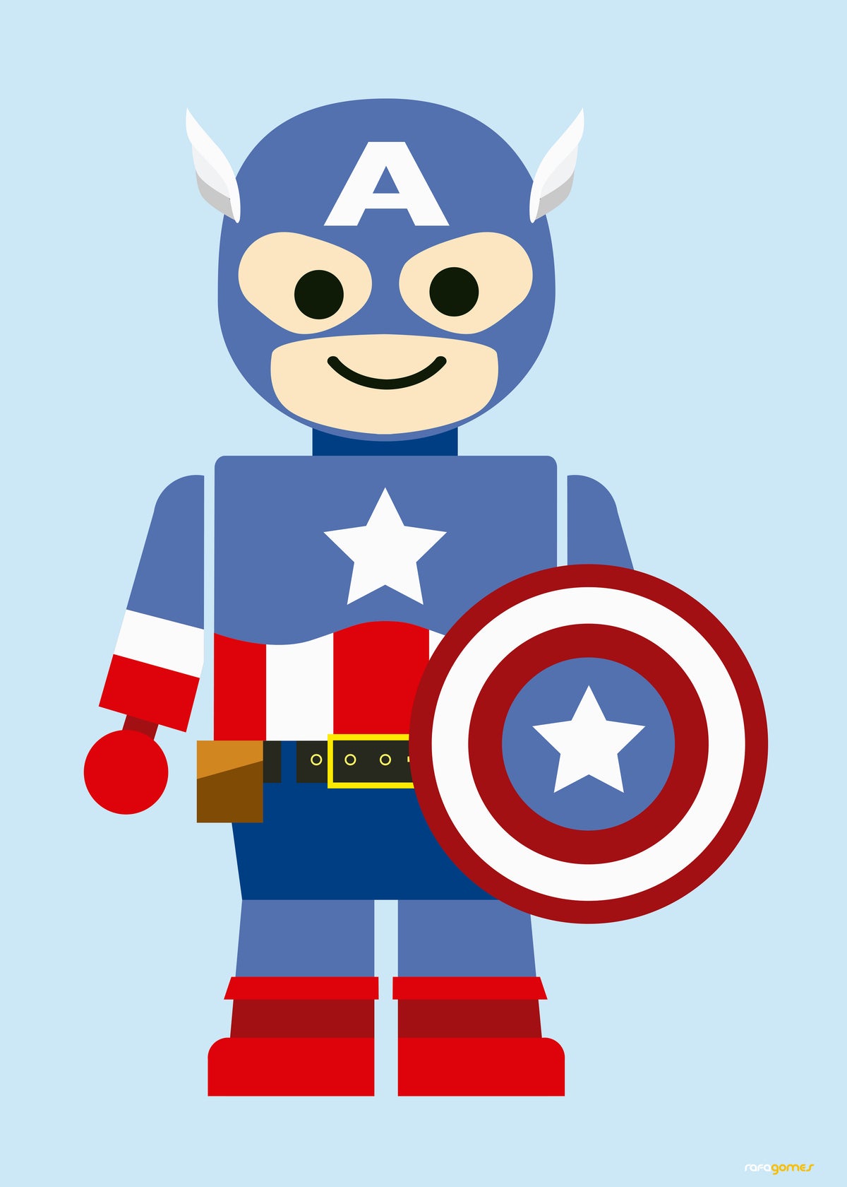 Toy Captain America - Unframed art print