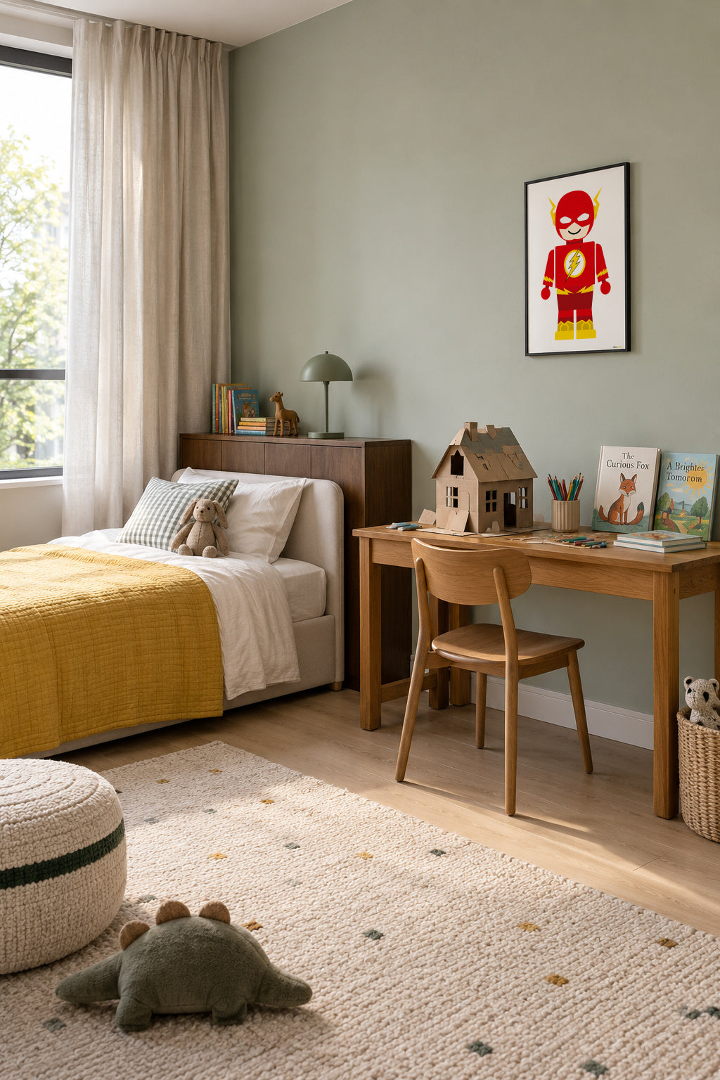 Toy Flash - Framed poster in an interior