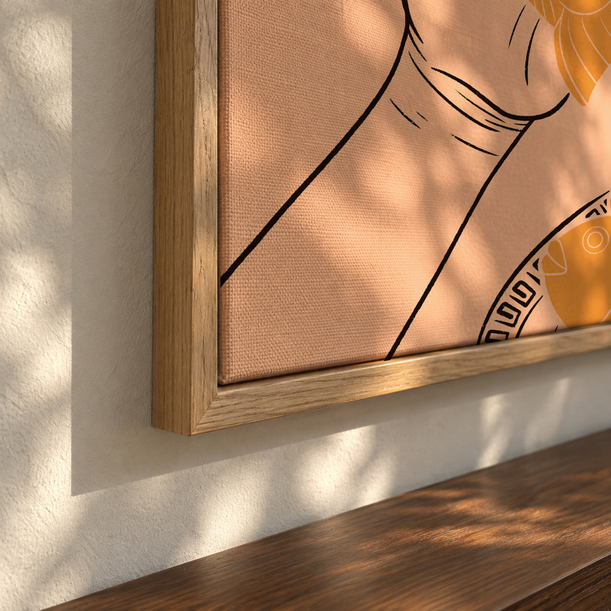 Taiyaki - Framed canvas detail