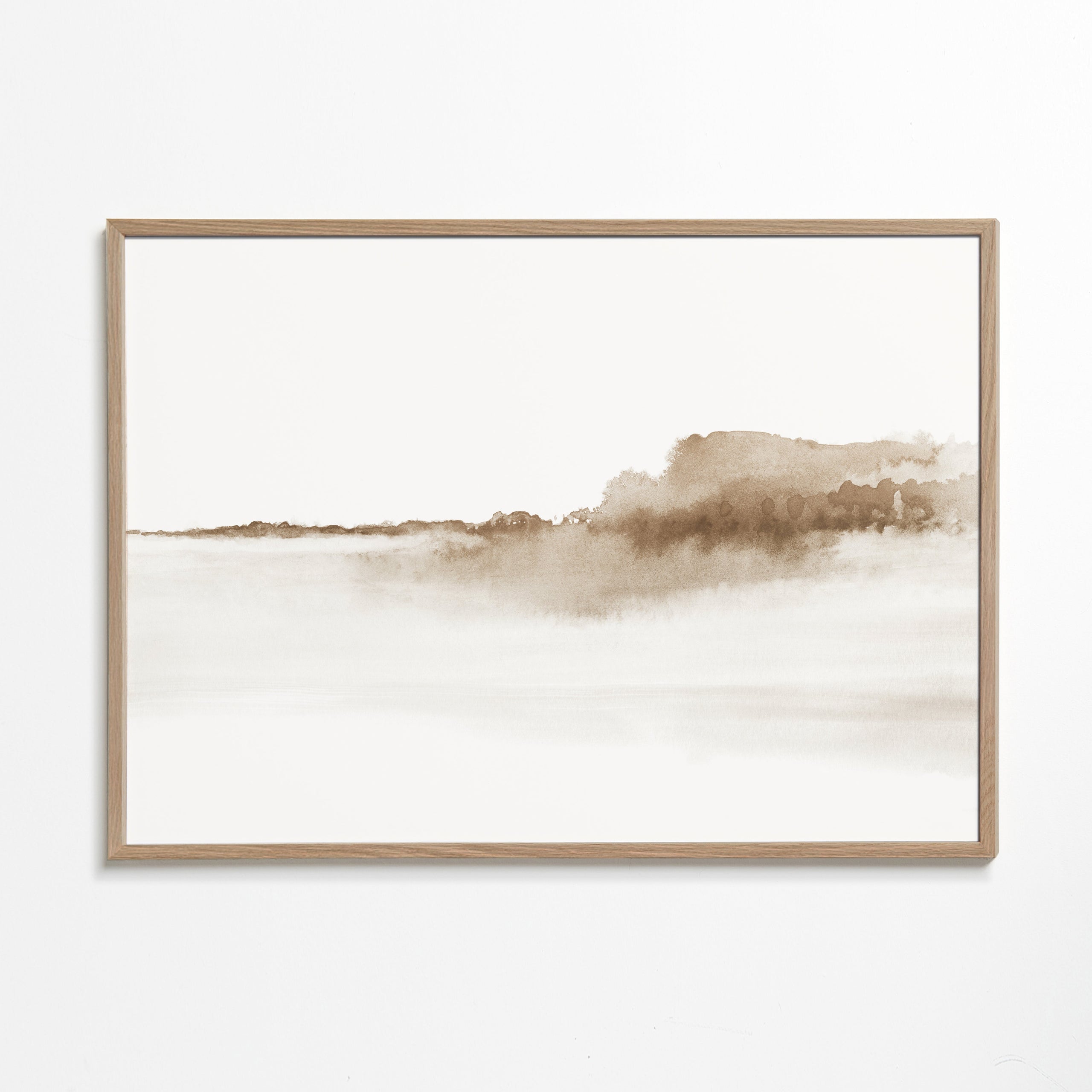 Watercolor landscape N 38 - Sepia