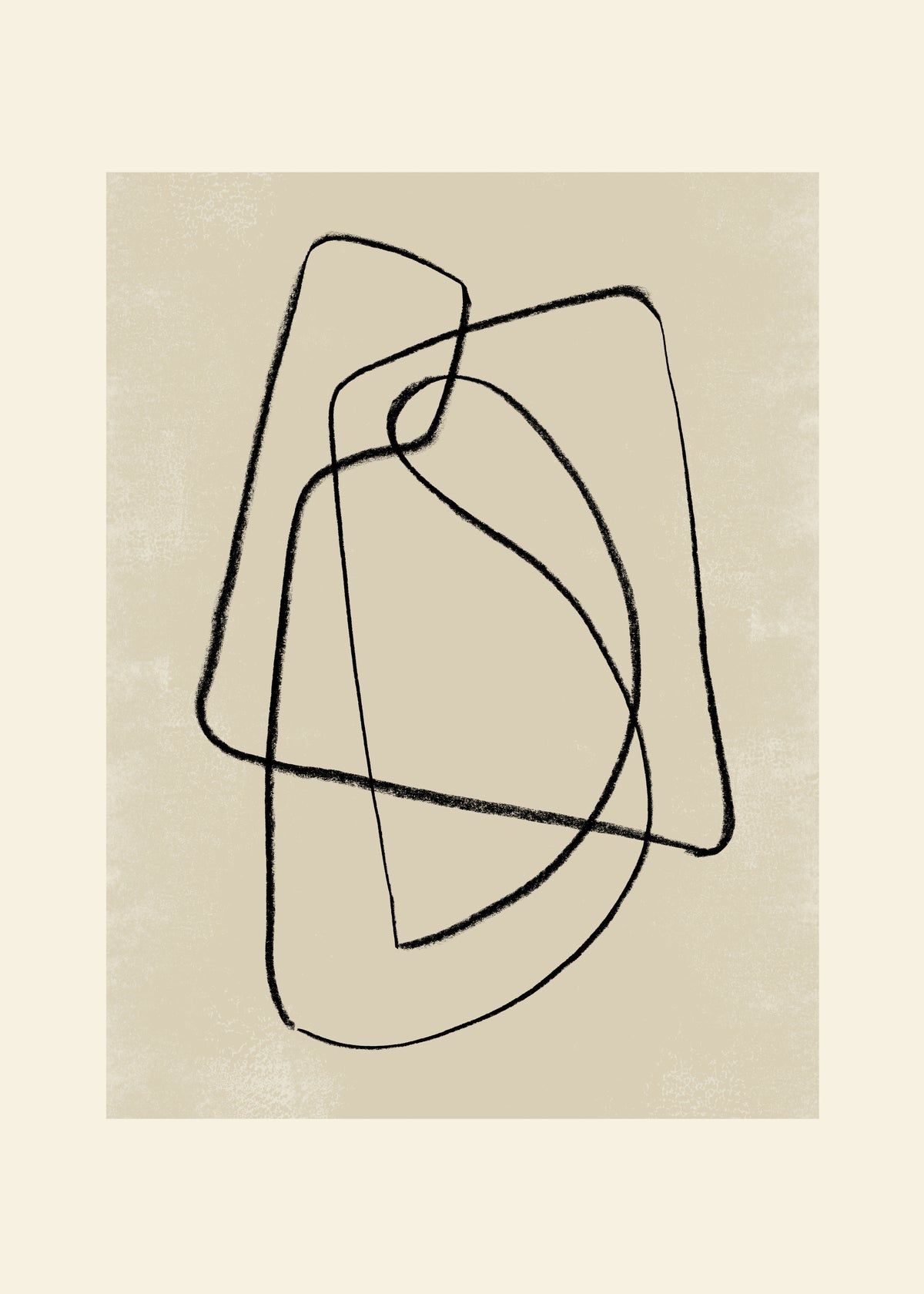 Pencil scribble Nº4 - Unframed art print