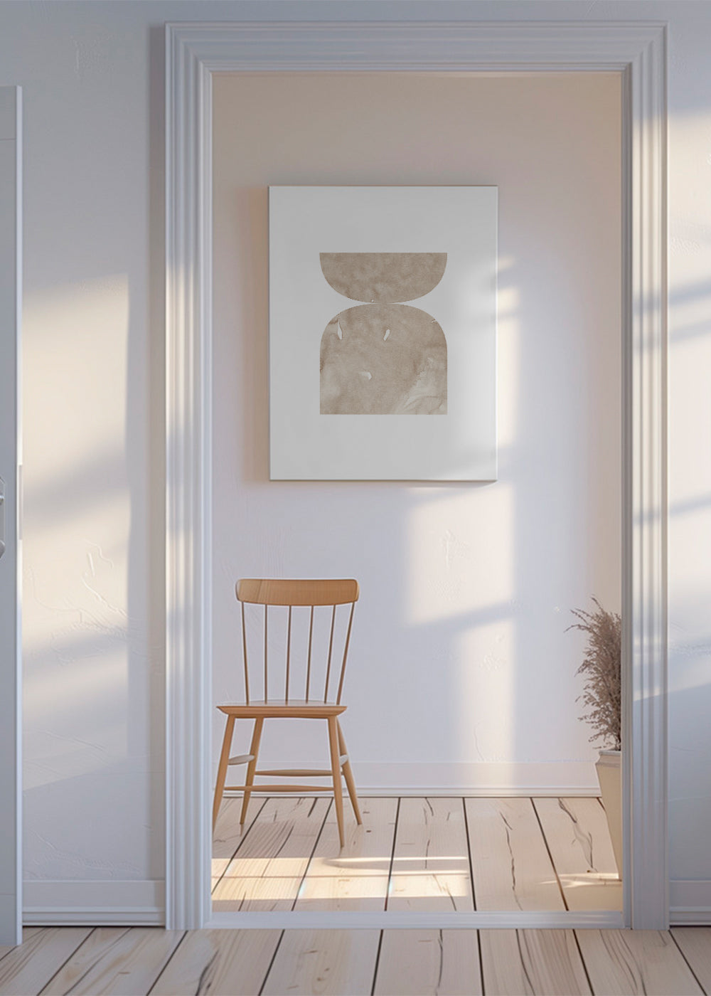 Watercolor shapes Nº1 - beige tones