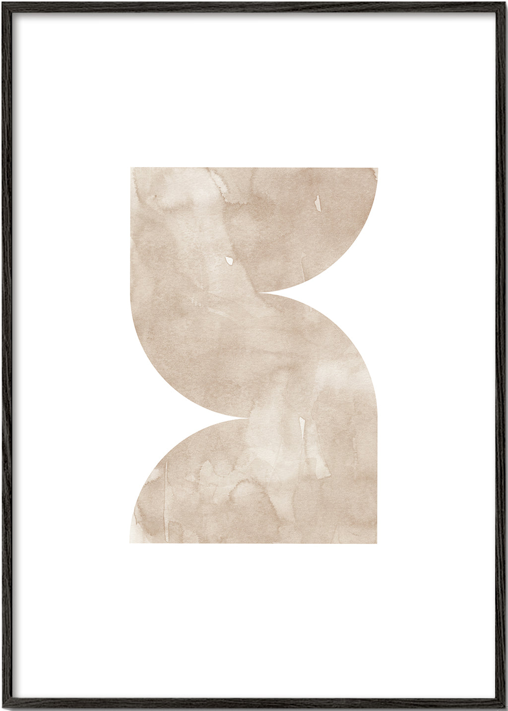 Watercolor shapes Nº2 - beige tones