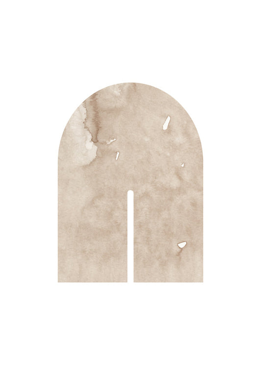 Watercolor shapes Nº7 - beige tones