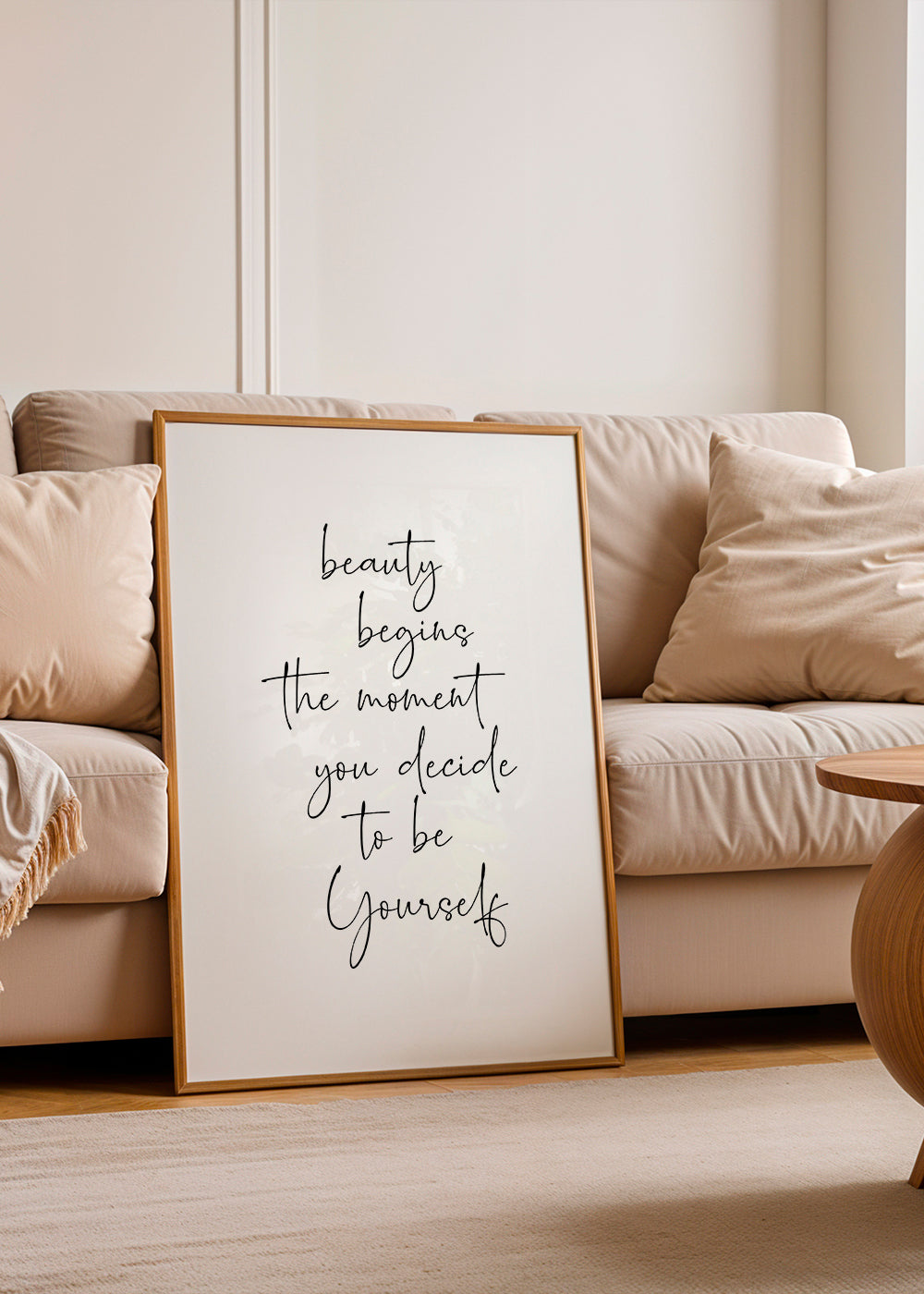 Beauty begins the moment you decide to be yourself