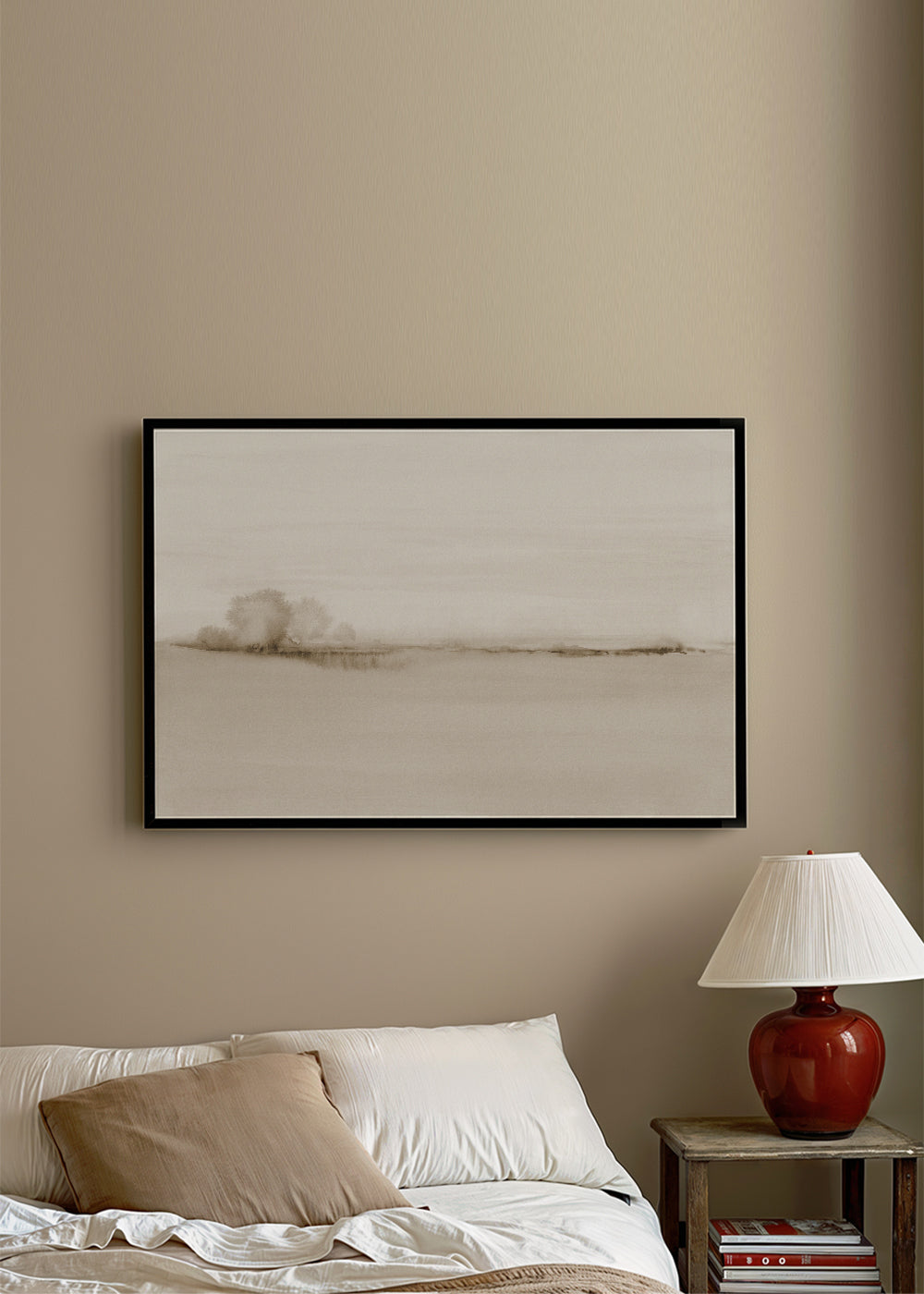 Watercolor landscape N 50 Sepia