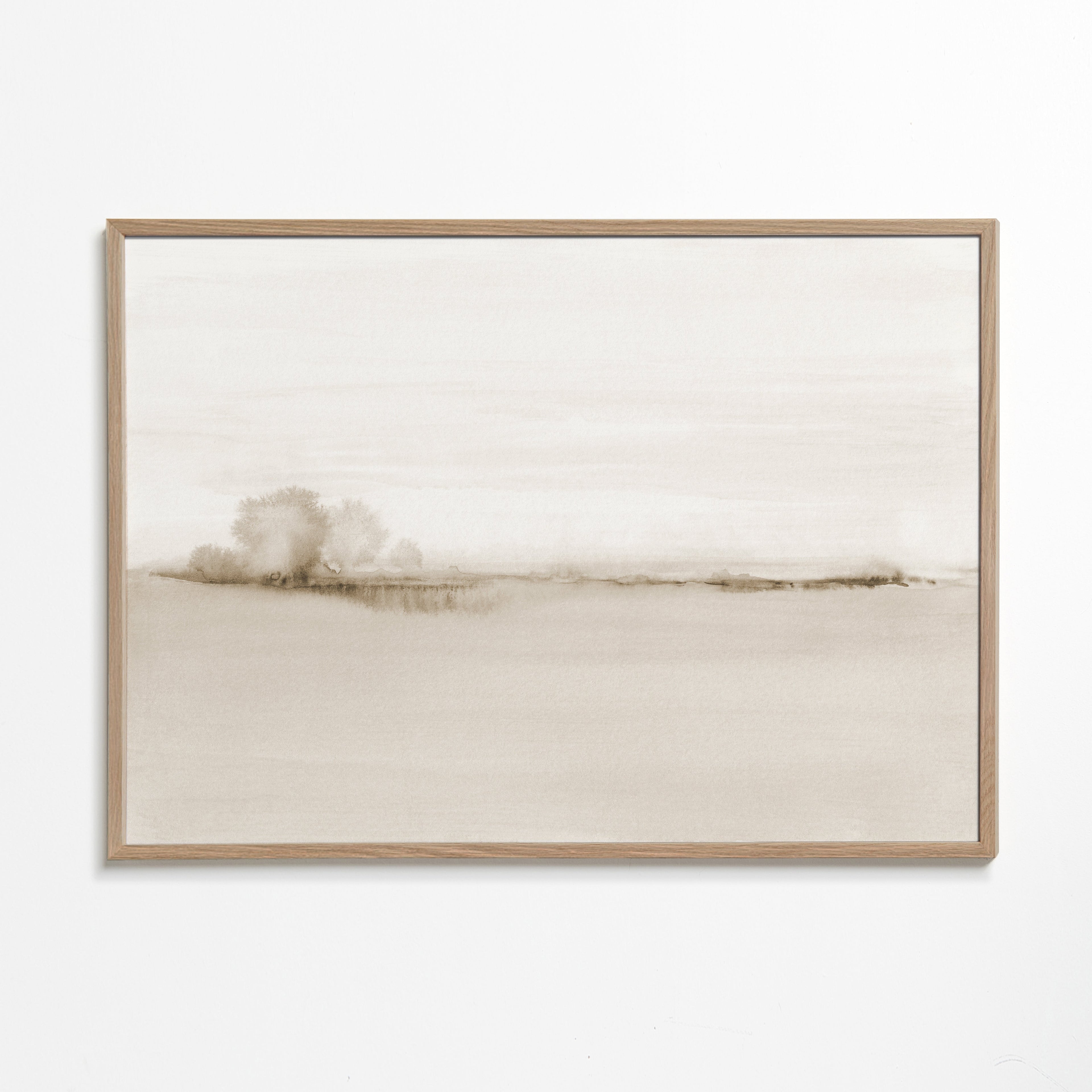 Watercolor landscape N 50 Sepia