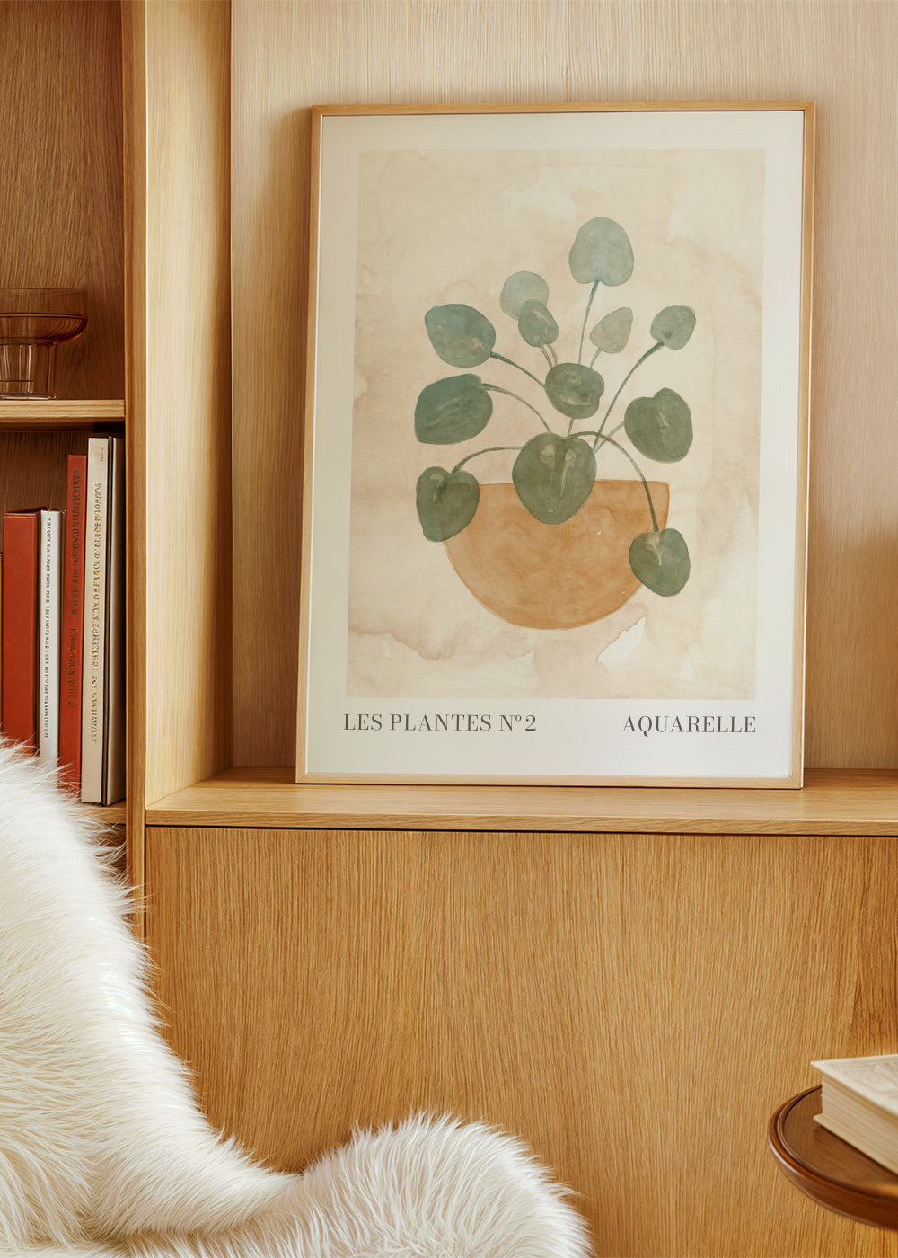 Les plantes Nº2 - Framed poster in an interior