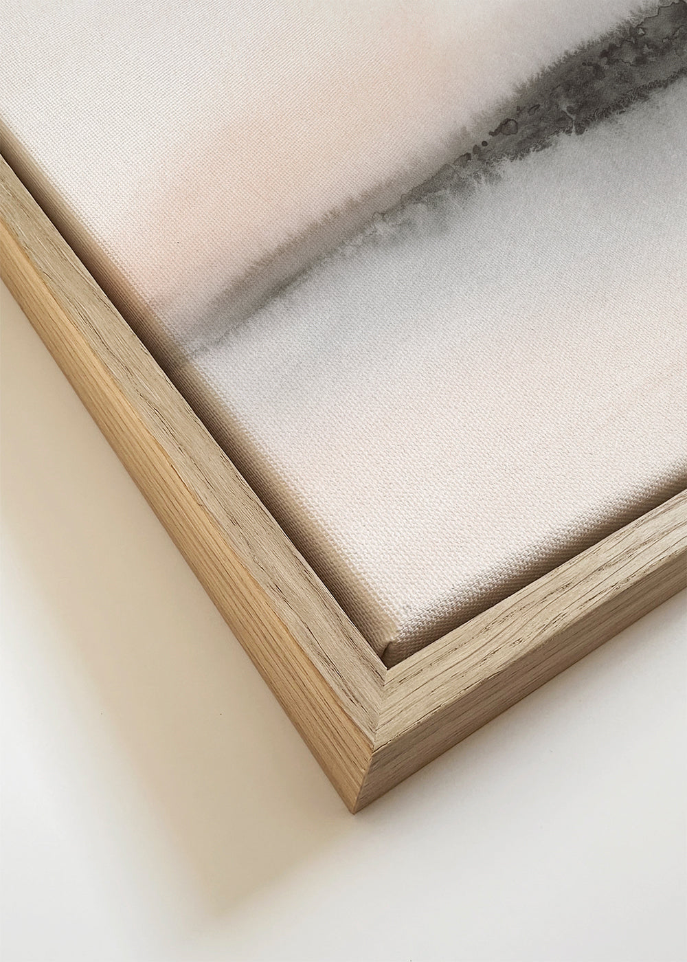 Abstract minimalist landscape in soft tones