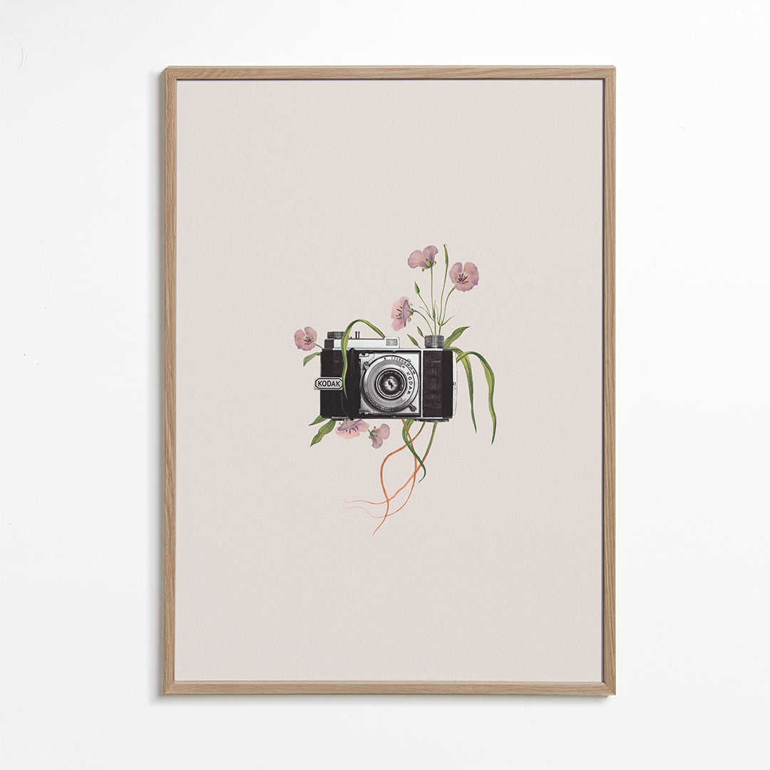 Floral kodak camera