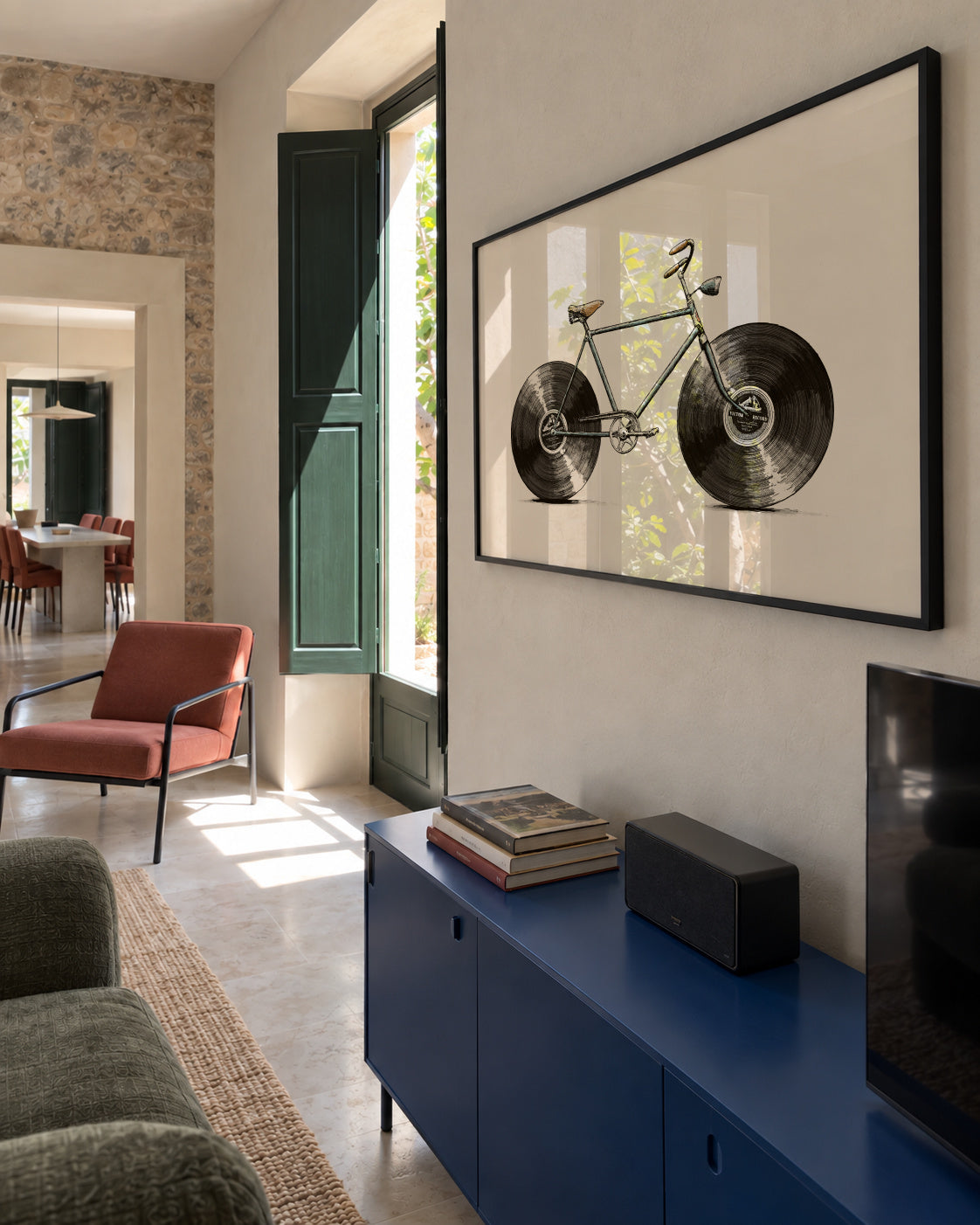 Velophone - Framed poster in an interior