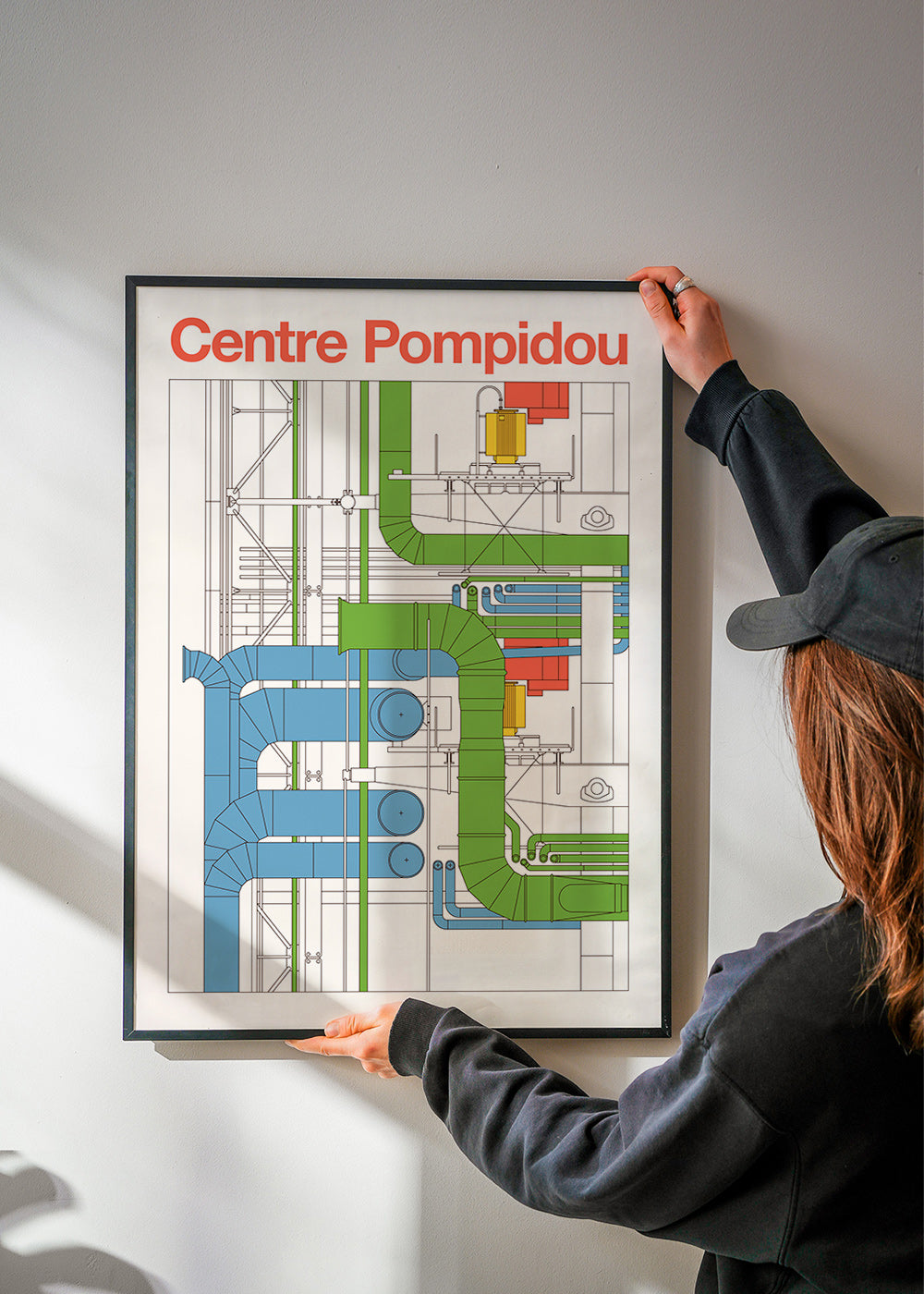 Stadtbild Centre Pompidou, Architekturdiagramm