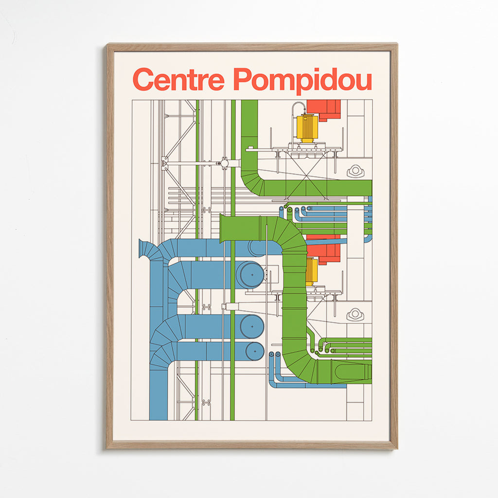 Stadtbild Centre Pompidou, Architekturdiagramm
