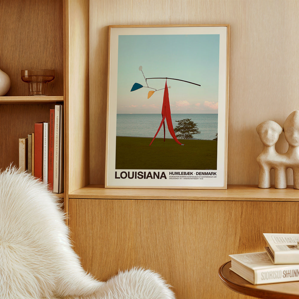 Reiseplakat Louisiana mit skulpturalem Mobile