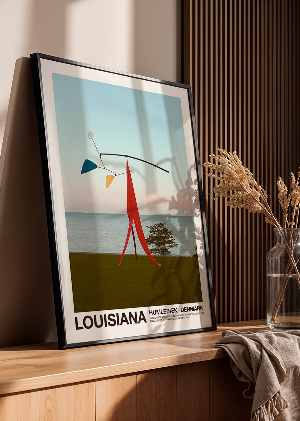 Reiseplakat Louisiana mit skulpturalem Mobile