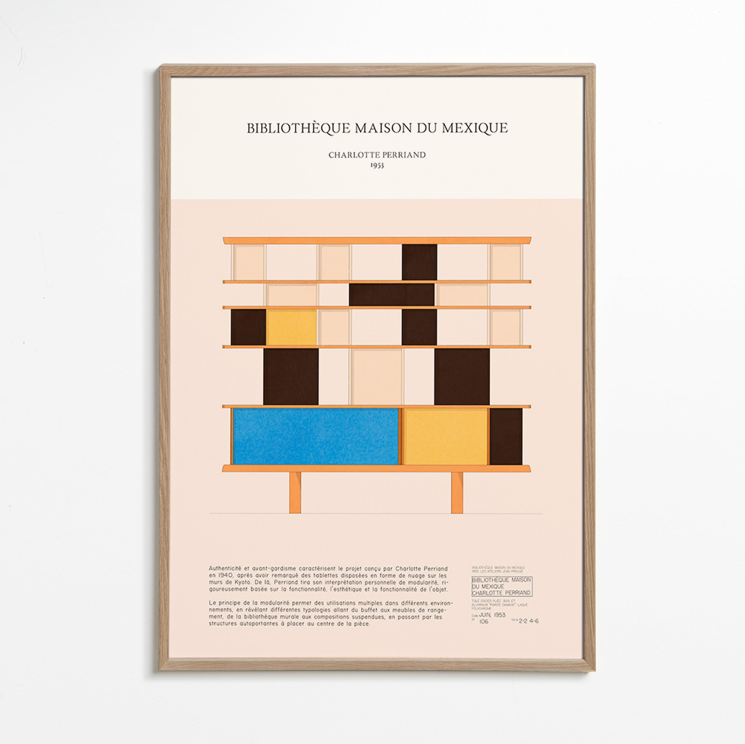 Illustration modulares Regalsystem 1955