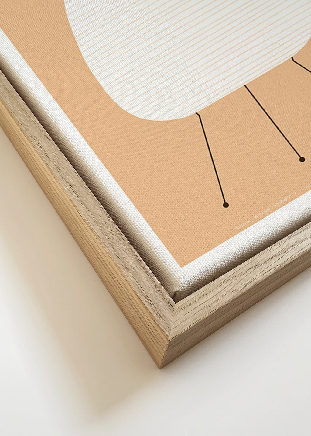 Minimalistisches Bild Noguchi Akari Lampe