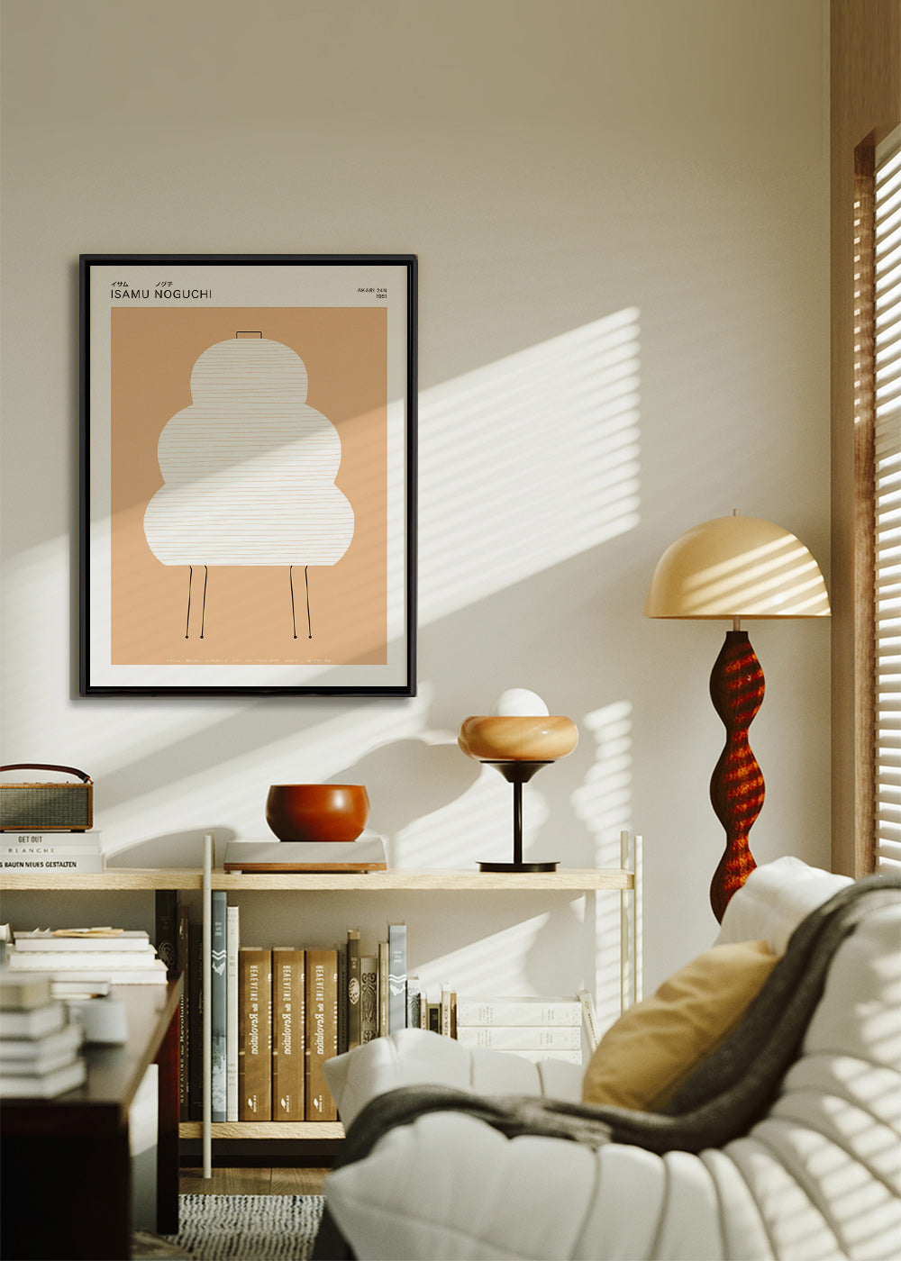 Noguchi Akari Illustration in minimalistischen Linien