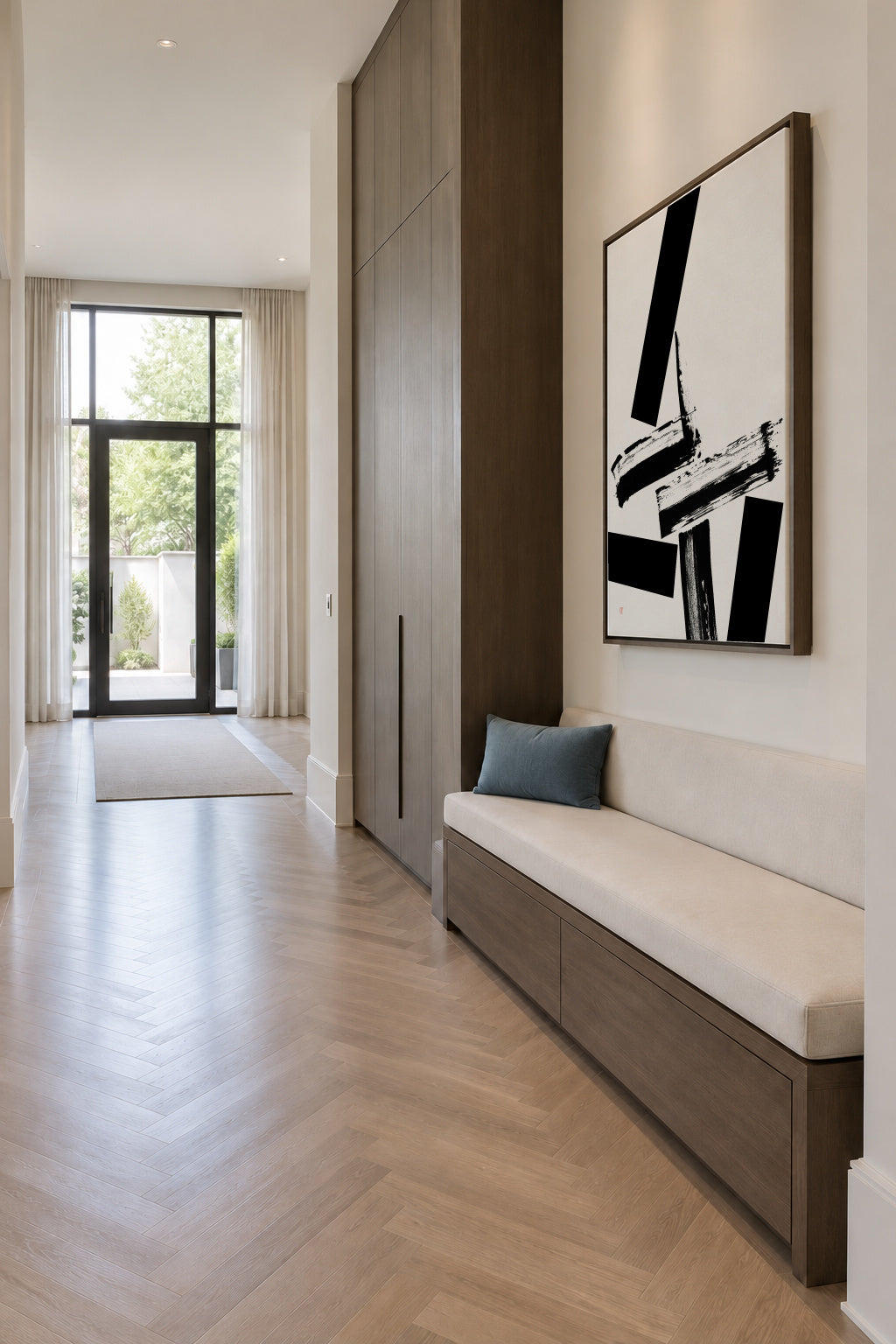 Equilibrium - Framed canvas in an interior