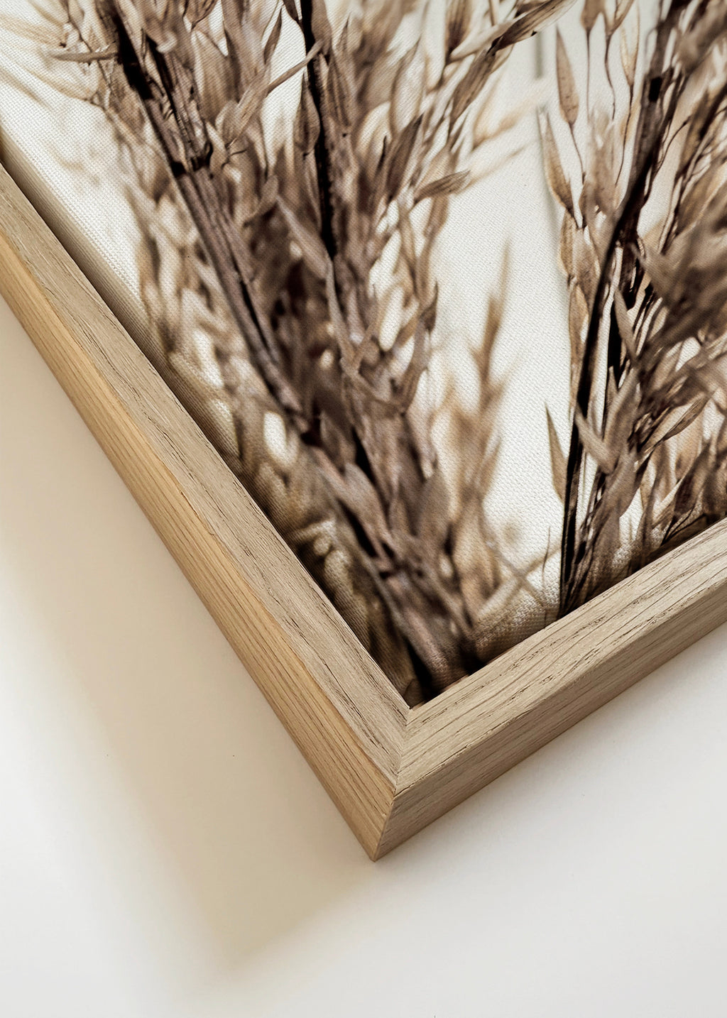 Grass 14 - Framed canvas detail