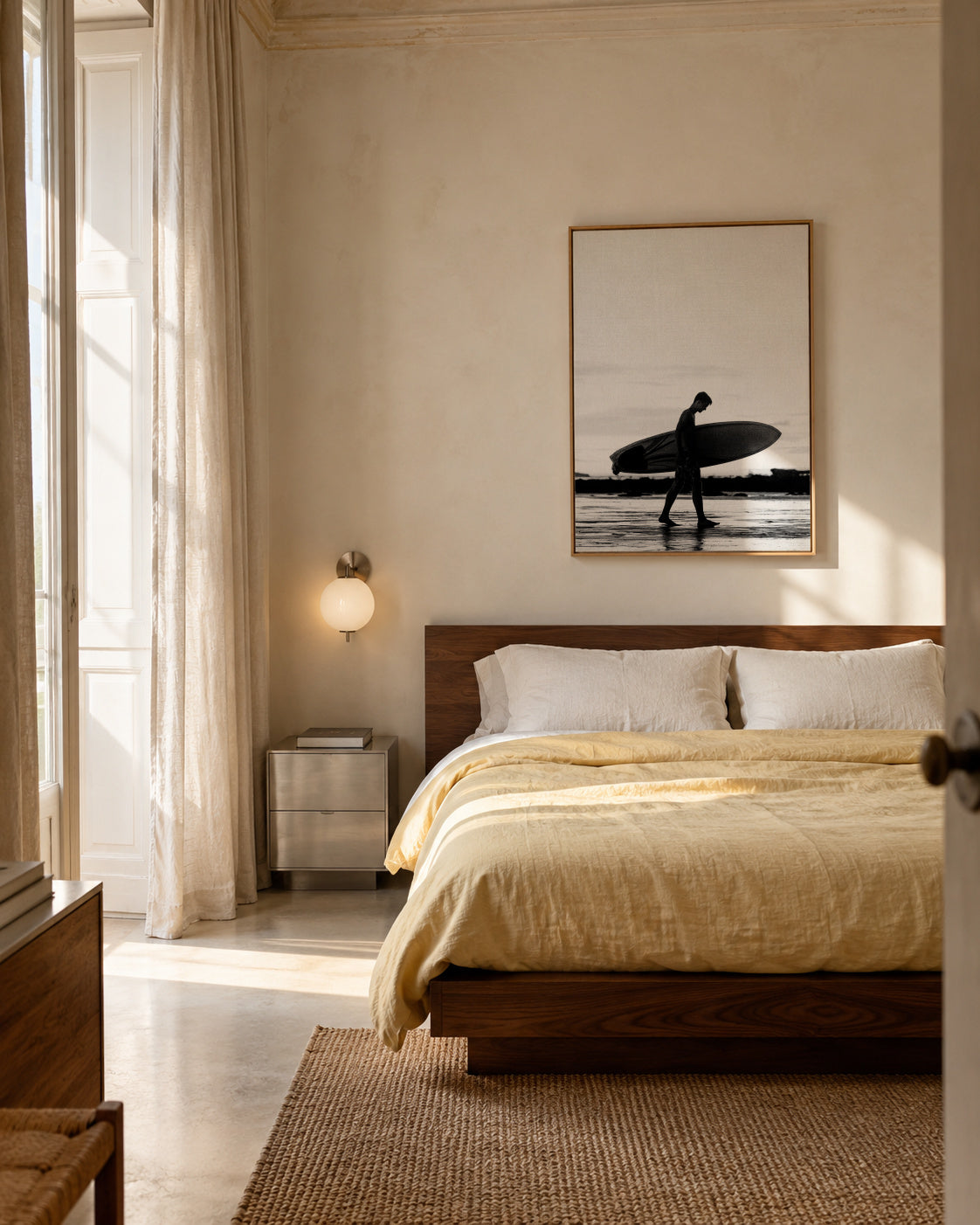 Surf Boy - Framed canvas in an interior