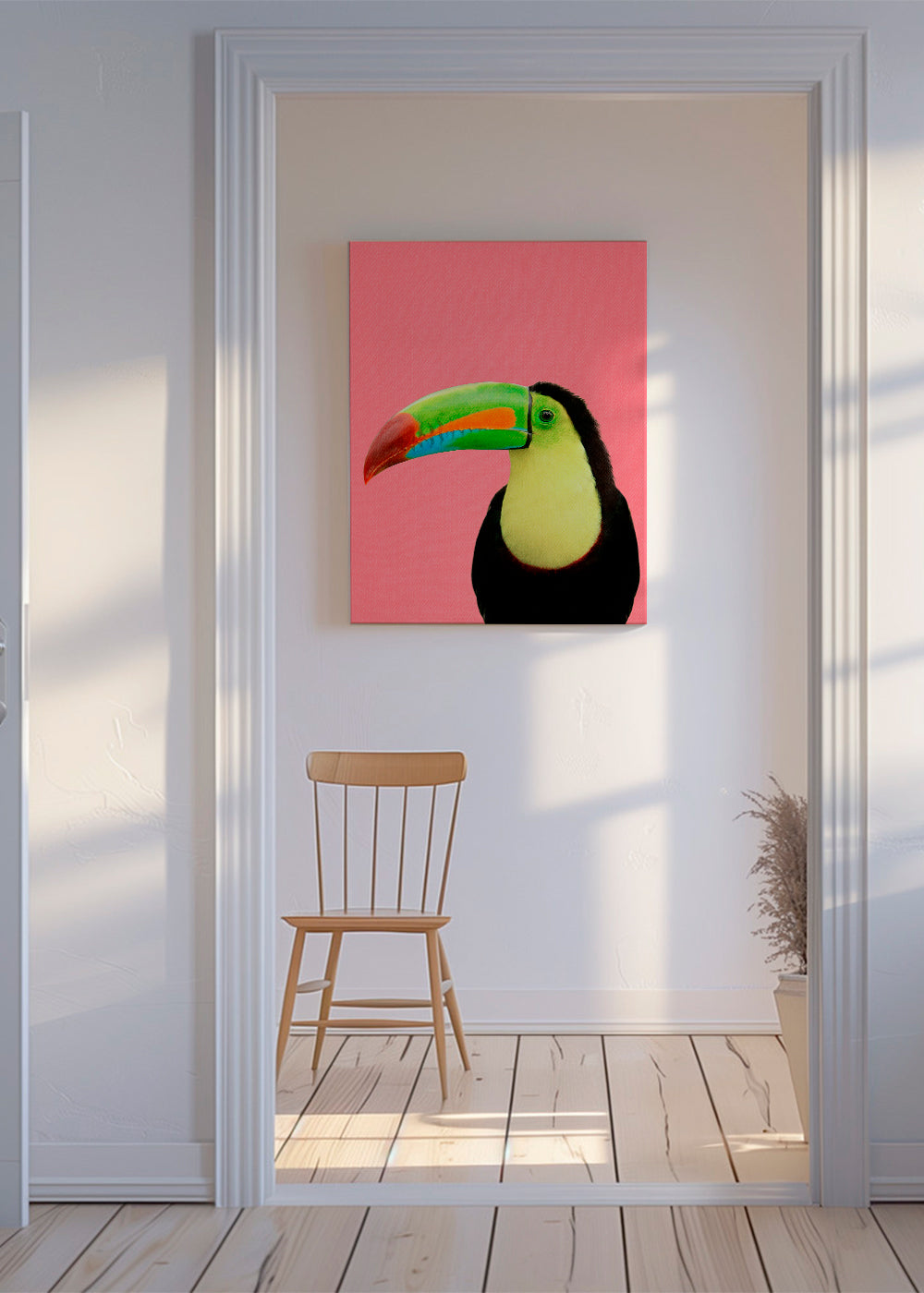 Toucan Bird in Pink