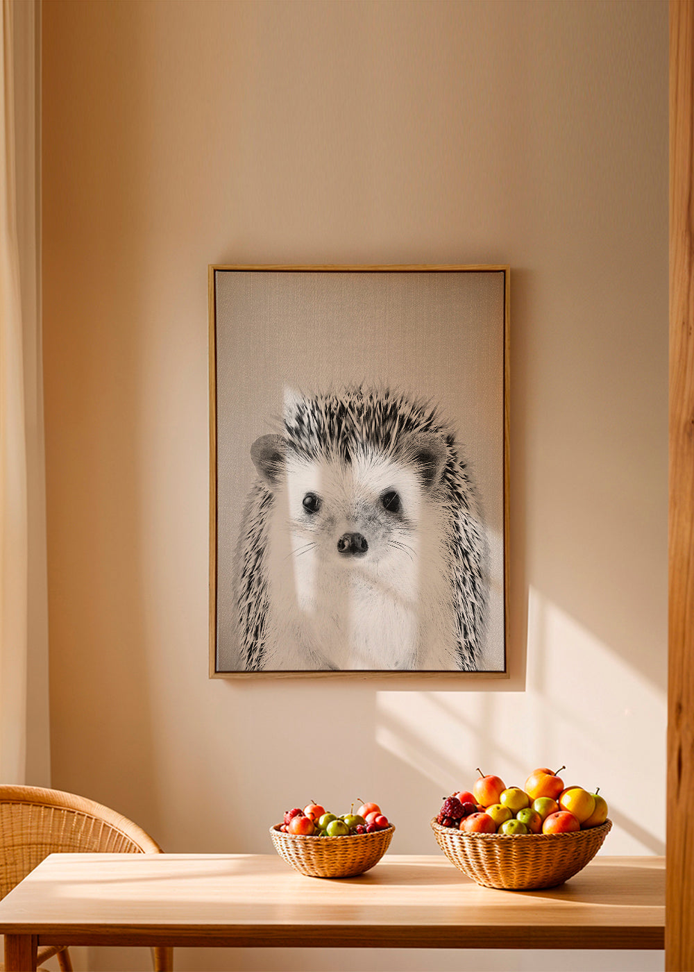 Hedgehog - Black & White