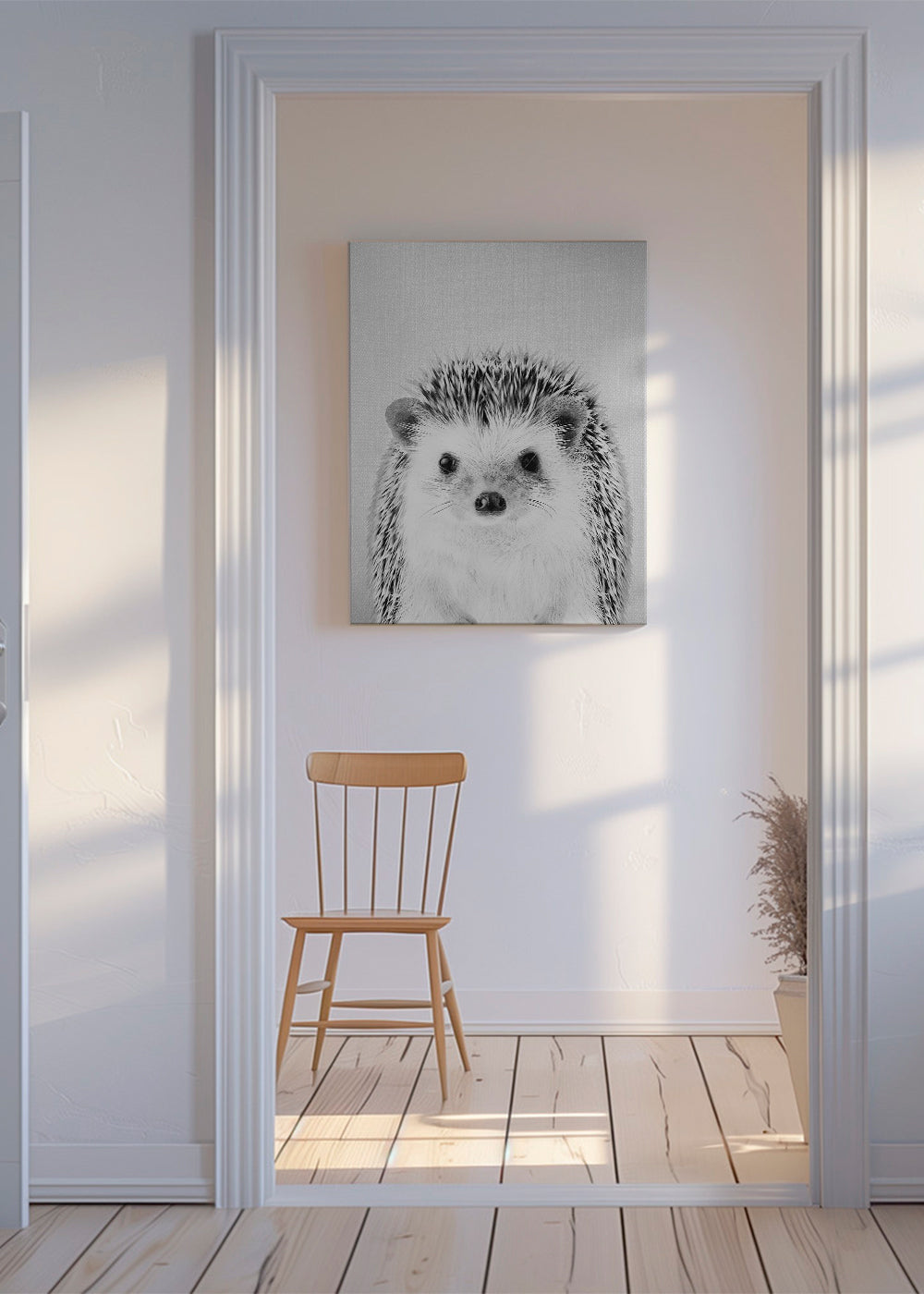 Hedgehog - Black & White