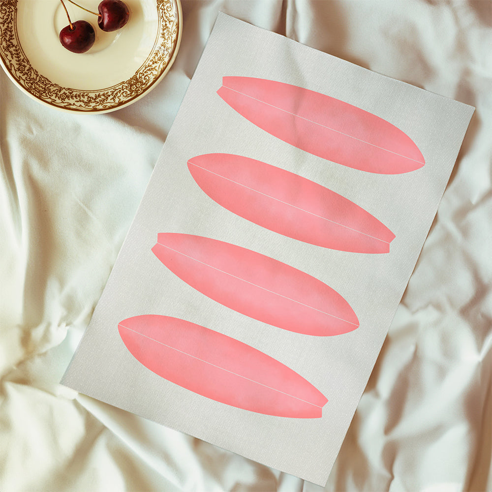 Surfboard in Pink