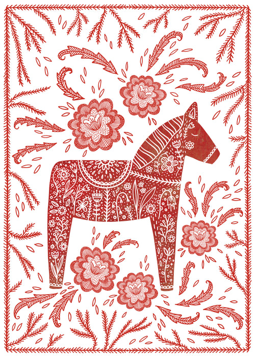 Dala Horse - Unframed art print