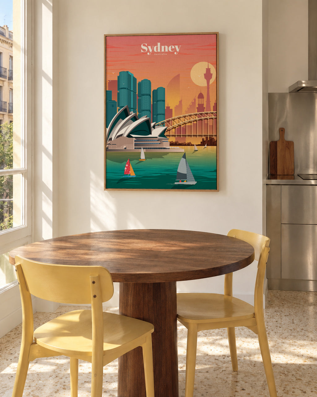 Travel to Sydney - Framed canvas in an interior