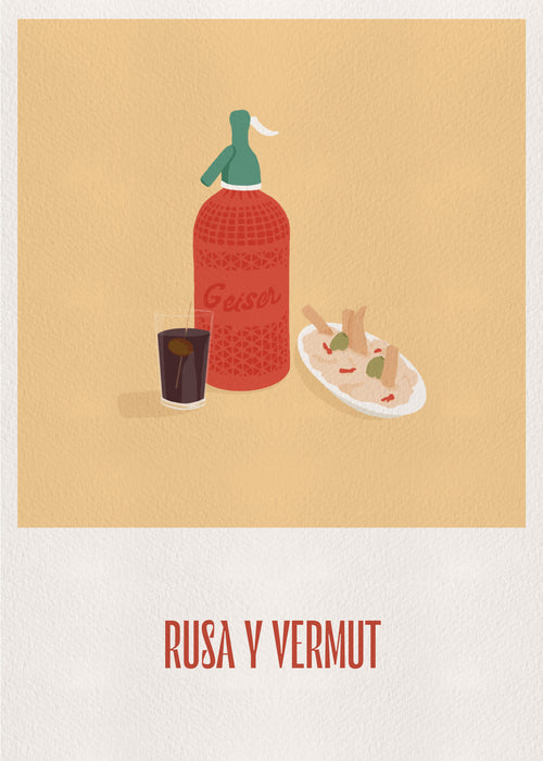 Rusa y vermut - Unframed art print