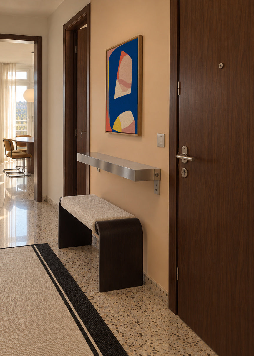 Modernist - Framed canvas in an interior