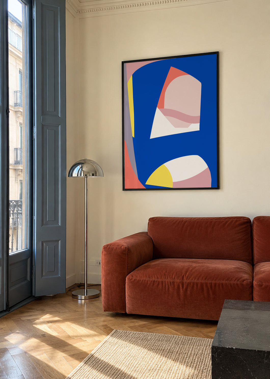 Modernist - Framed poster in an interior