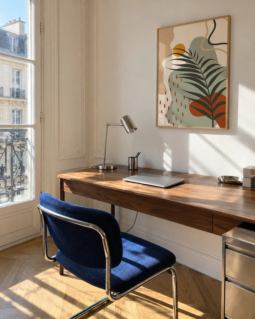 Abstract Botany - Framed poster in an interior
