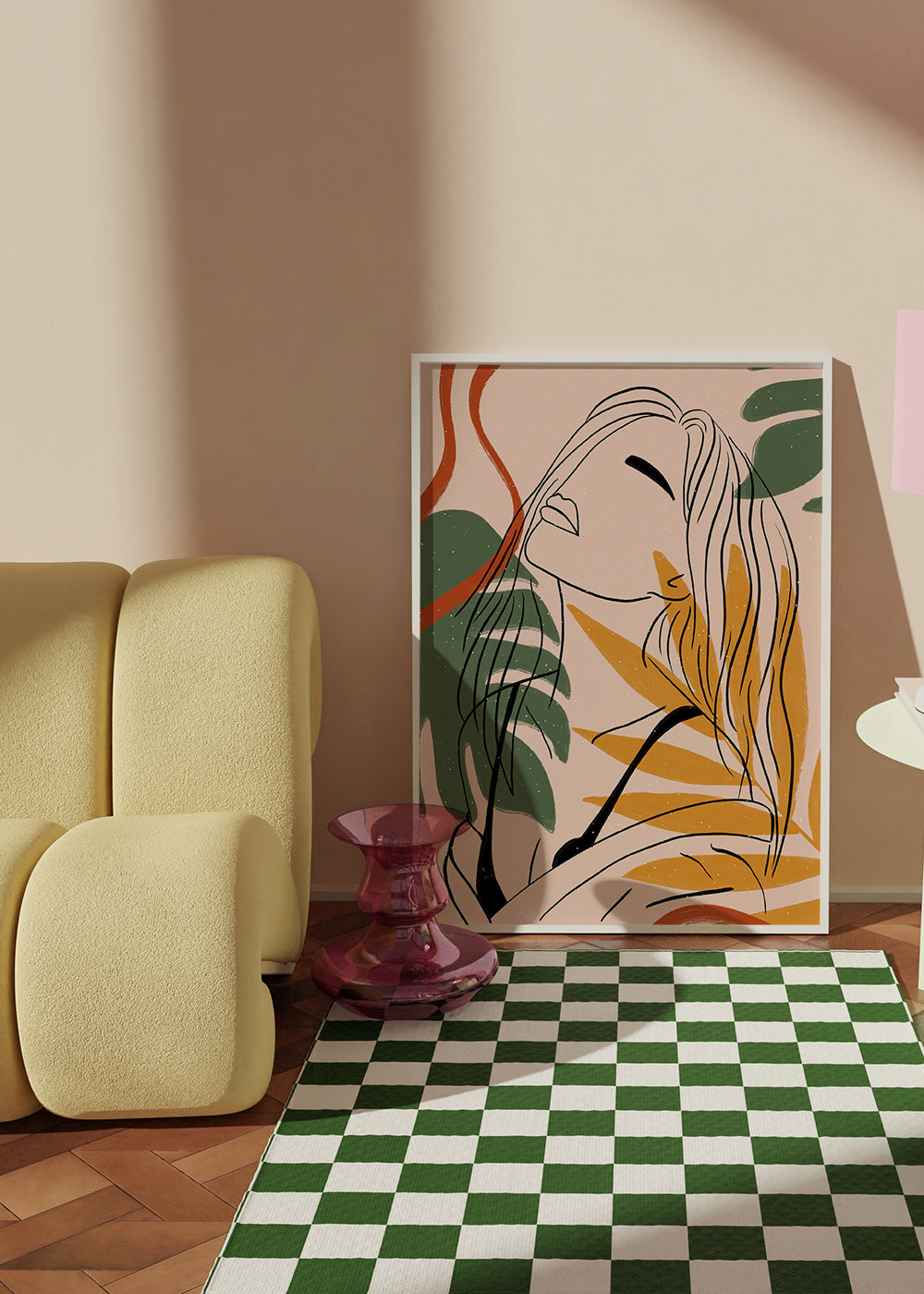 Jungle Femme Line Art