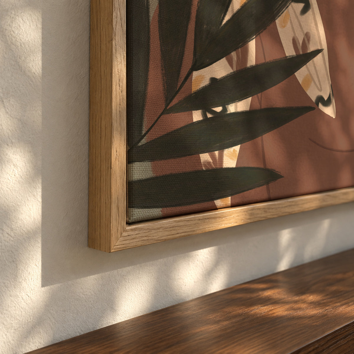 Plant Lady - Framed canvas detail