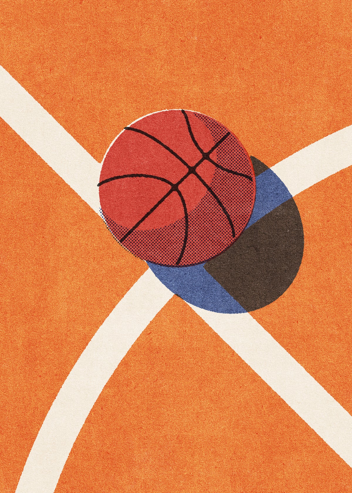 BALLS / Basketball (Indoor) - Unframed art print