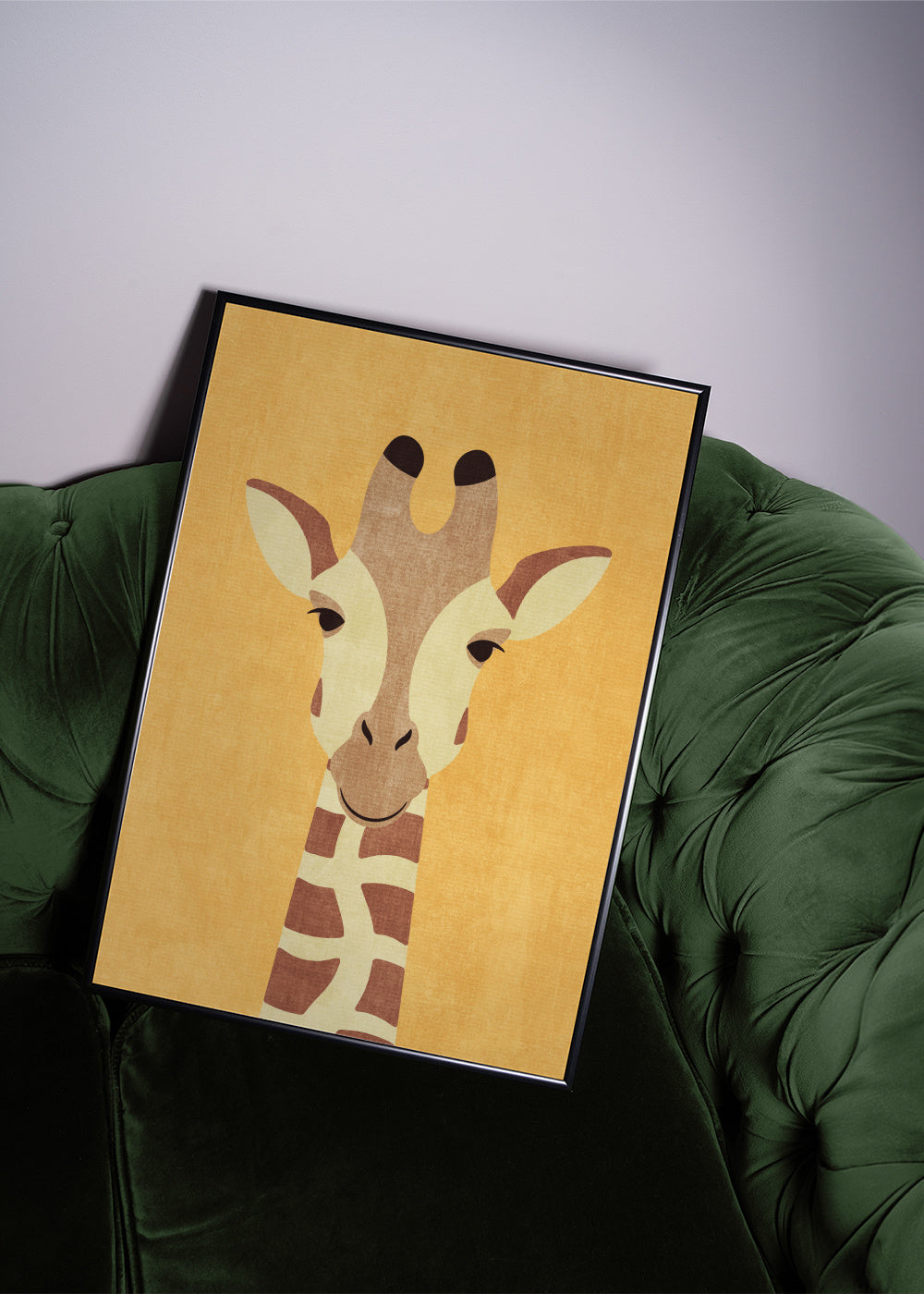 FAUNA / Giraffe - Framed poster in an interior