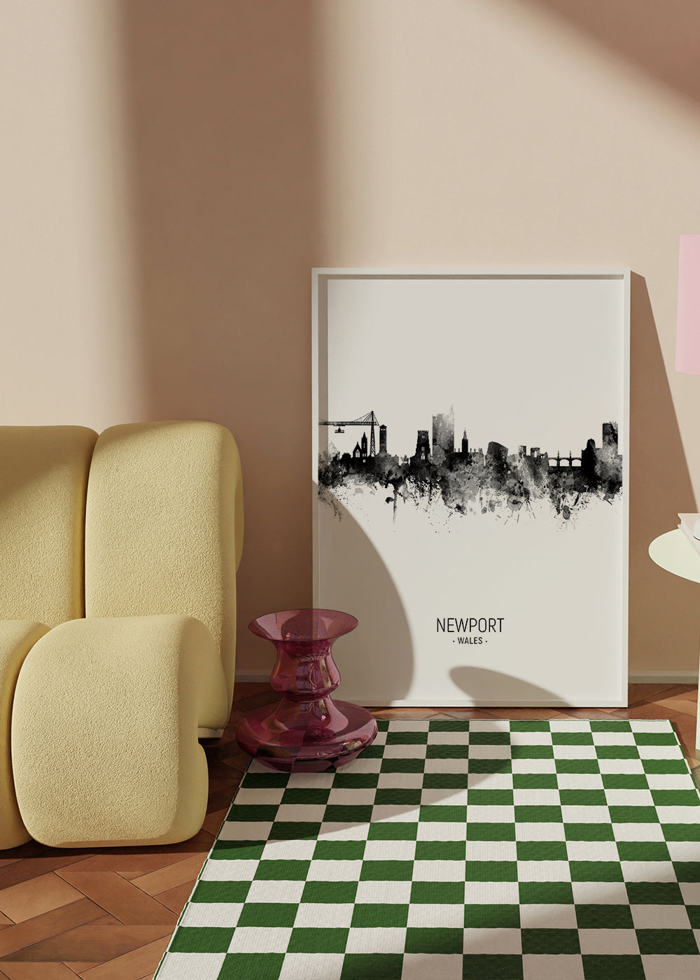 Newport Skyline blanco y negro