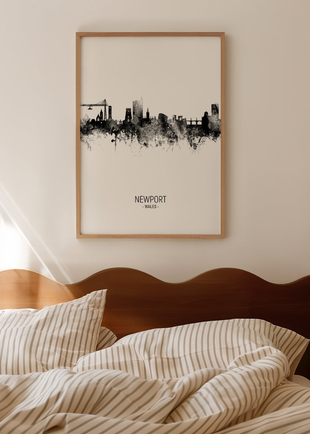 Newport Skyline blanco y negro