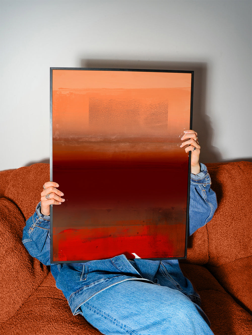 Organic Stack In Orange Red & Brown 1