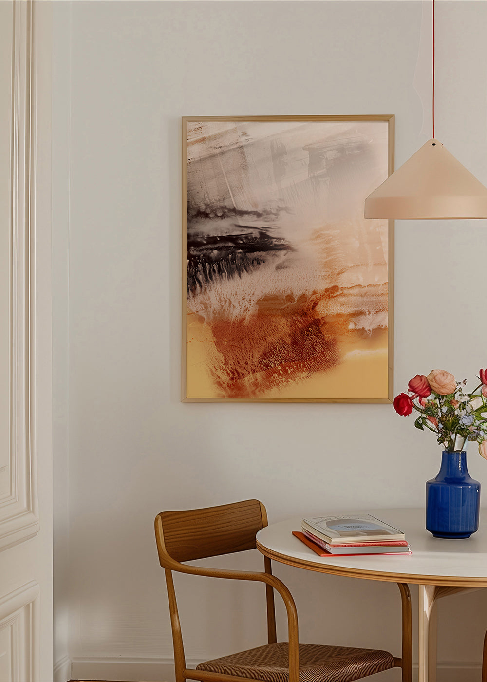 Organic Texture Abstract Yellow & Brown