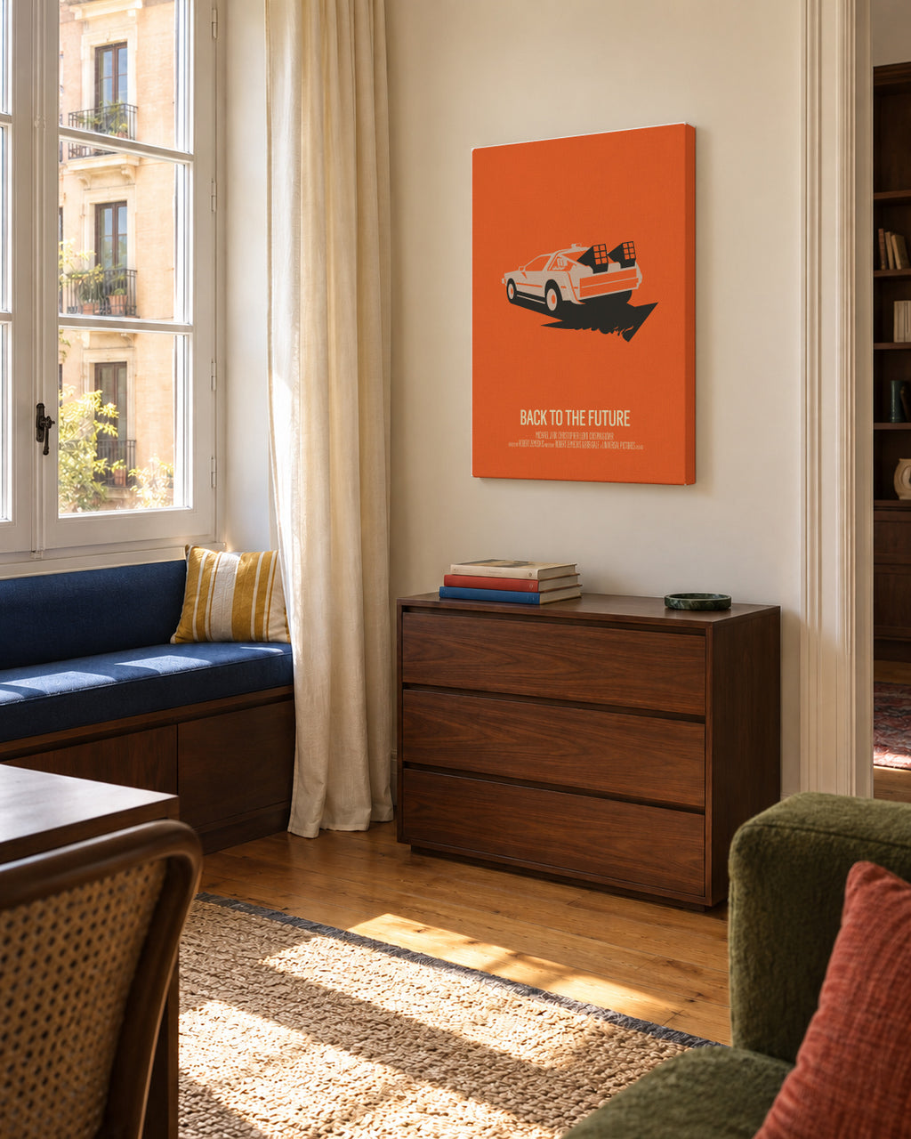 Back to the Future - Unframed canvas in an interior