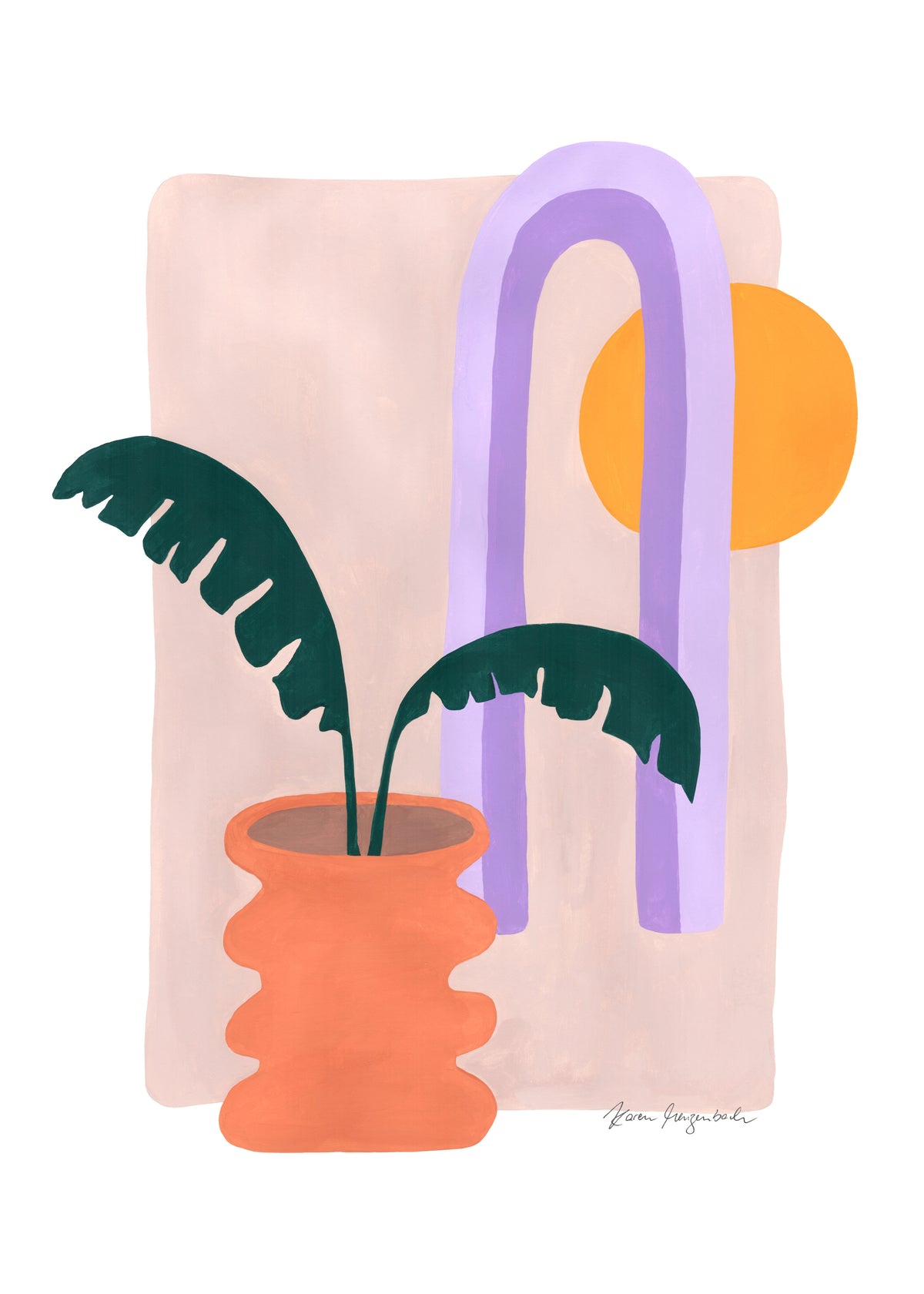 Banana & Sunshine - Unframed art print